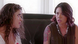 Busty Dana Vespoli enjoys licking Victoria Voxxxs wet pussy in the bedroom