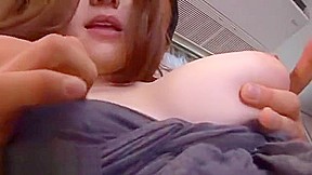 Busty Japanese knows how to use her big boobs