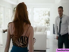 Busty Redhead Toys The Wet Ass Of Her Husband Mistress