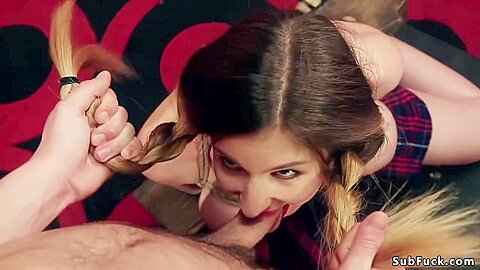 Busty Tied Up teen 18+ Rough Banged (deep Throat - Stella Cox And Seth Gamble