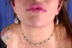 Busty amateur trap jerking her big cock
