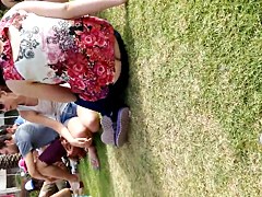 Buttcrack in student 18+'s Day