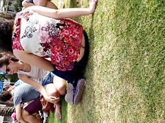 Buttcrack in student 18+'s Day