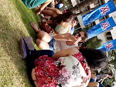 Buttcrack in student 18+'s Day
