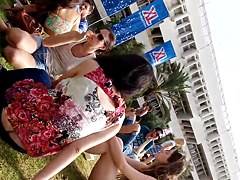 Buttcrack in student 18+'s Day