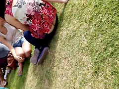 Buttcrack in student 18+'s Day