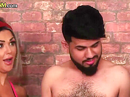 CFNM amateur yoga femdoms give group HJ till cumshot