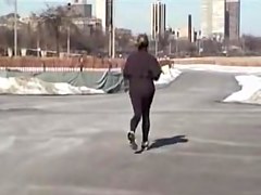 Candid ass of the amateur mature is on my 08n
