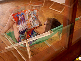 Charlie Rose in Window Wank - DownblouseJerk