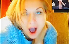Chatroulette - russian girls big cock reactions 11