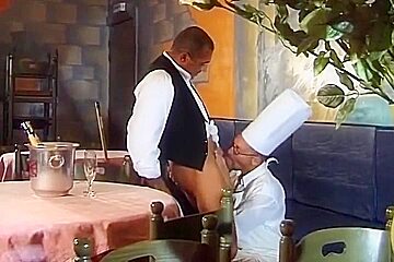 Chef Bonks Step daddy Waiter Unprotected