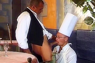 Chef Bonks Step daddy Waiter Unprotected
