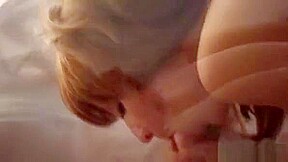 Chick With Saggy Tits Fills Wet Snatch With Erect Boner