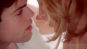 Chick With Saggy Tits Fills Wet Snatch With Erect Boner