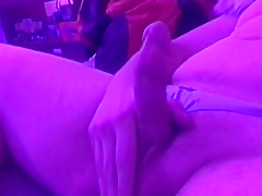 Chubby Sissy In Blue Thong Solo Play