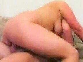 Chubby blonde college girl fucks