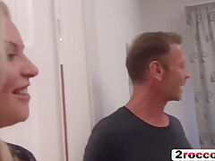 Cock-hungry Sluts Slurp On Fat Boners Until These Dudes