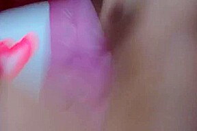 College cam babe fucking her pussy with a dildo