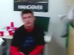 College gay puts dildo in ass