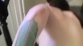 Comely brunette Tristan Berrimore pleased to have some facial sperm shot