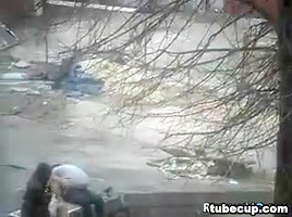 Couple Having Sex Outside