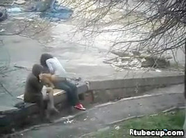 Couple Having Sex Outside