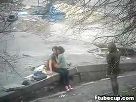 Couple Having Sex Outside