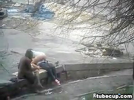 Couple Having Sex Outside