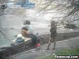 Couple Having Sex Outside