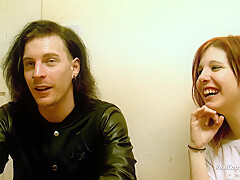 Couple talking before first time sex on camera