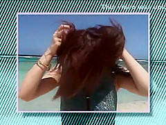 Crazy Japanese model Reina Matsushima in Exotic Beach, Blowjob JAV video