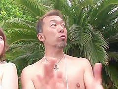 Crazy Japanese pool party with lots of naughty girls