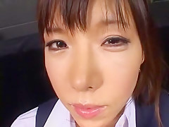 Crazy Japanese whore Serina Hayakawa in Horny Secretary, Masturbation JAV scene