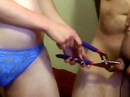 Crushing the Cum out on my Tits