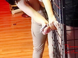 Cum In Cock Cage Cumpilation