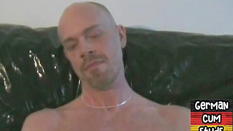 Cum loving German gaydaddies eat cum in 3some after orgasm