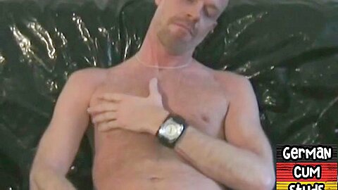 Cum loving German gaydaddies eat cum in 3some after orgasm