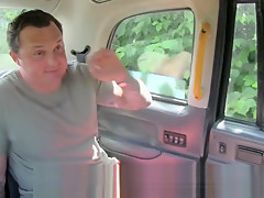 Cumcovered cabbie banged from behind