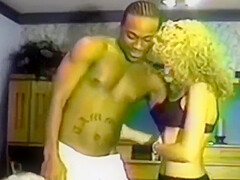 Curly Blonde Slut And Her First Bbc