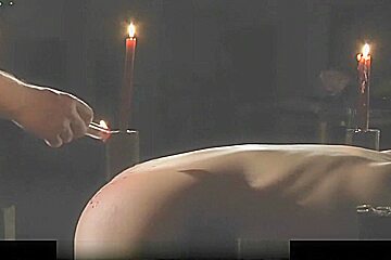 Curly slave spanked and fucked in bondage