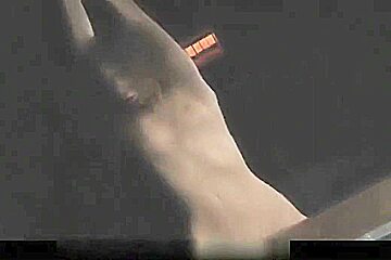Curly slave spanked and fucked in bondage