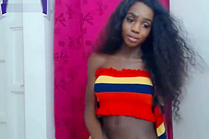 Cute Ebony TS Youthful Nice Body Babe