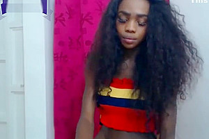 Cute Ebony TS Youthful Nice Body Babe
