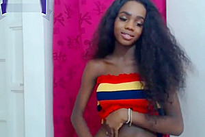 Cute Ebony TS Youthful Nice Body Babe