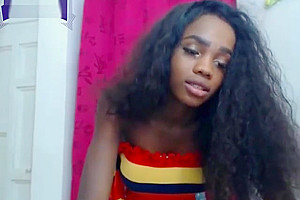 Cute Ebony TS Youthful Nice Body Babe