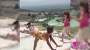 Cute Girl In Bikini Stretching During Vacation - Watch4Fetish