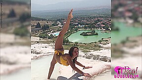 Cute Girl In Bikini Stretching During Vacation - Watch4Fetish