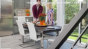 Cute Tight Blonde Gives Thanks For Stepdads Big Cock On Thanksgiving