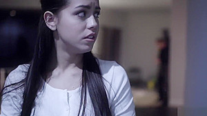Cute babysitter teen 18+ banged by an old rich weird guy