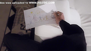 Cute babysitter teen 18+ banged by an old rich weird guy